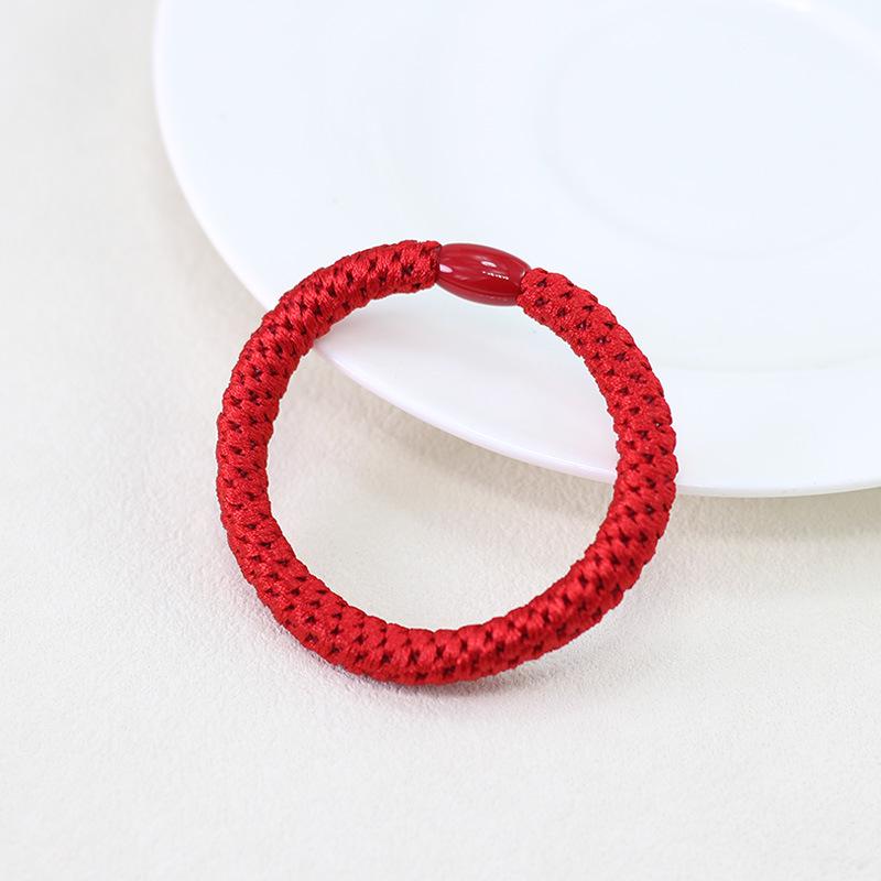High-Elastic Embroidery Thread Hair Tie for Women - Twisted Ponytail Holder