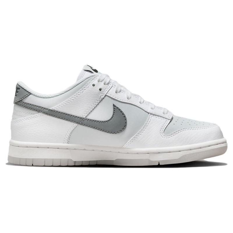 Nike Dunk Low Reflective Swoosh White GS Sneakers FV0365-100
