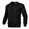 Men's Casual Solid-color Round-neck Sweatshirt With Corduroy And Striped Long-sleeved Sweatshirt