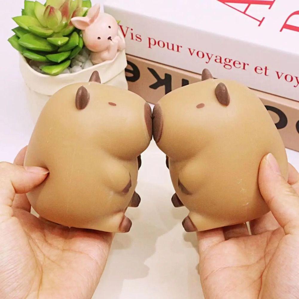 Soft Capybara Slow Rebound Toy Cartoon Animal Simulation Capybara Decoration  Kids Holiday Gift