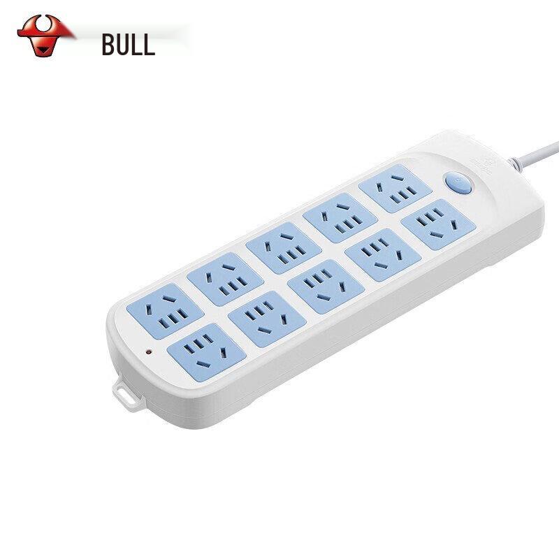 Bull 10-Outlet Power Strip with Overload Protection