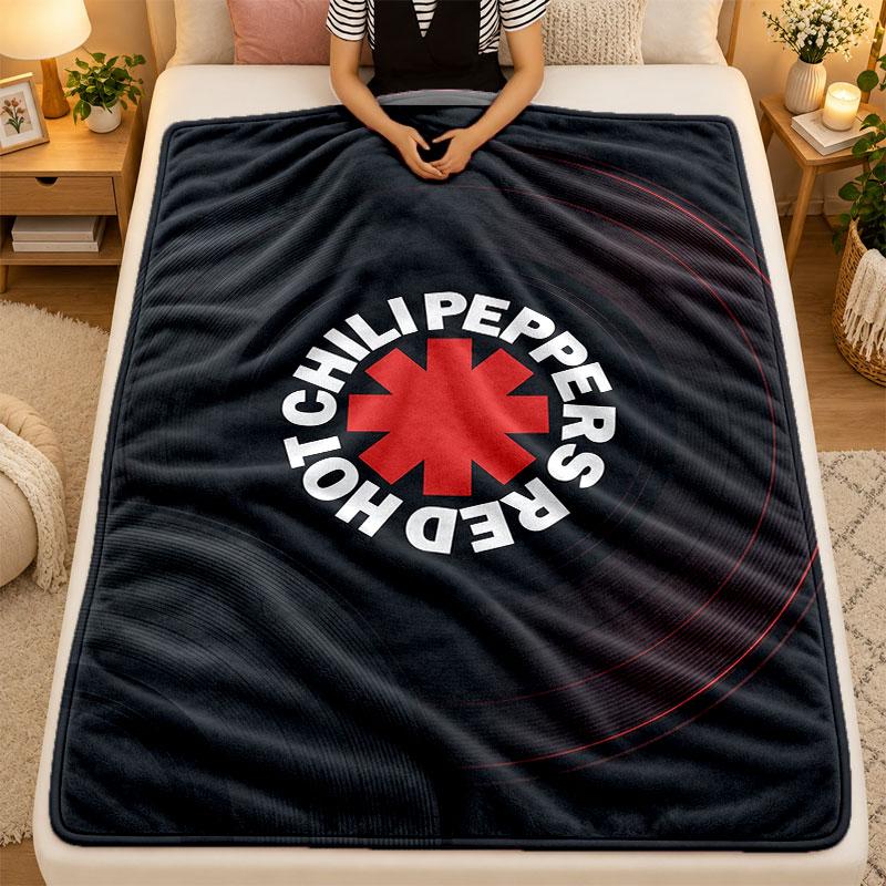 Flannel BlanketRed Hot Chili Peppers Warm Soft Throw Blanket for Indoor Sofa Bed Living Room Use