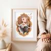 Plakat portret harry potter hermiona granger