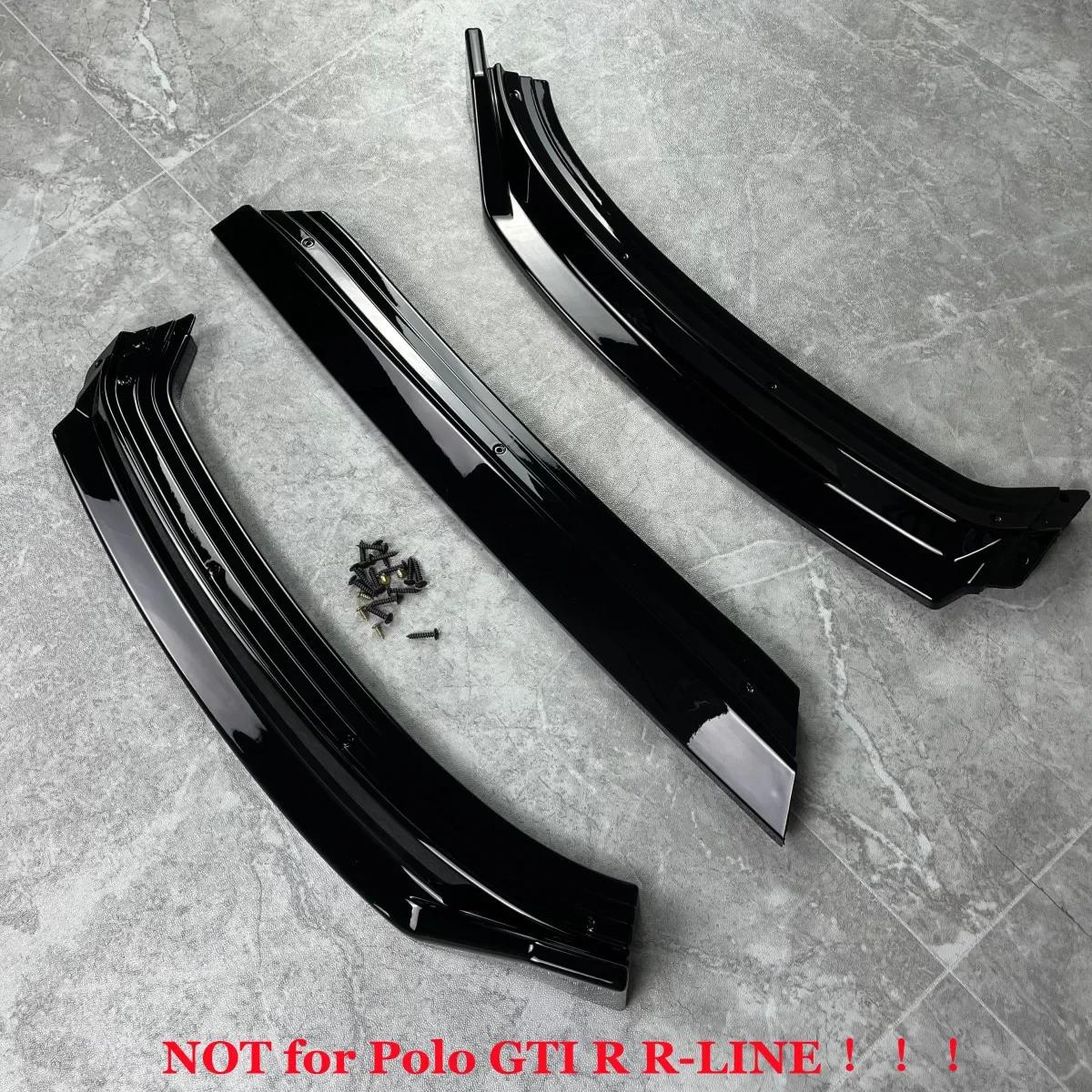 

Передний бампер сплиттер губа 3 шт для VW Polo MK5 6R стандартный до рестайлинга 2010 2011 2012 2013 тюнинг обвес глянцевый черный УФ-покрытие