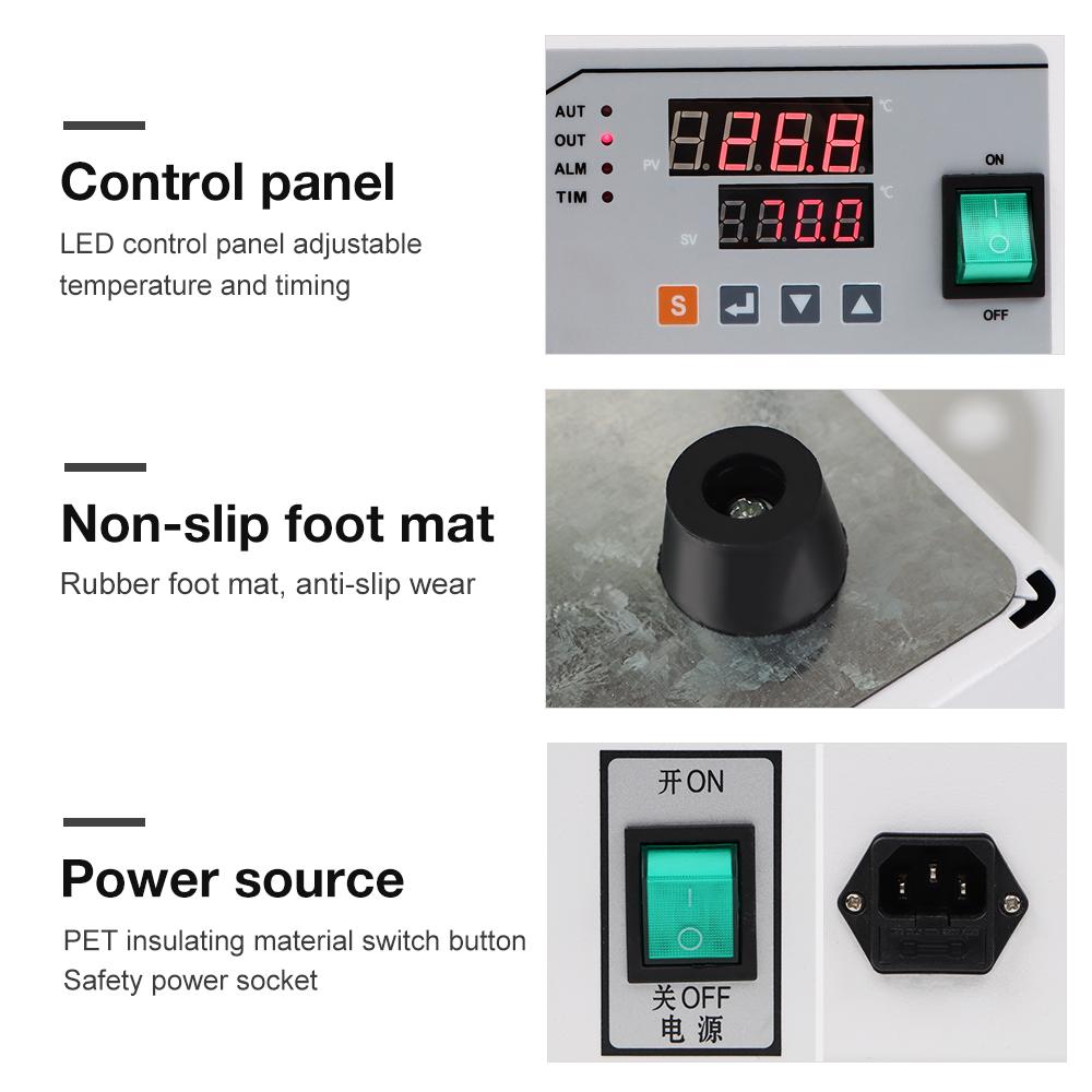 Digital Thermostatic Water Bath Laboratory Constant Temperature Heater Thermostat Tank Electronic Water Bath for Chemical Scienc