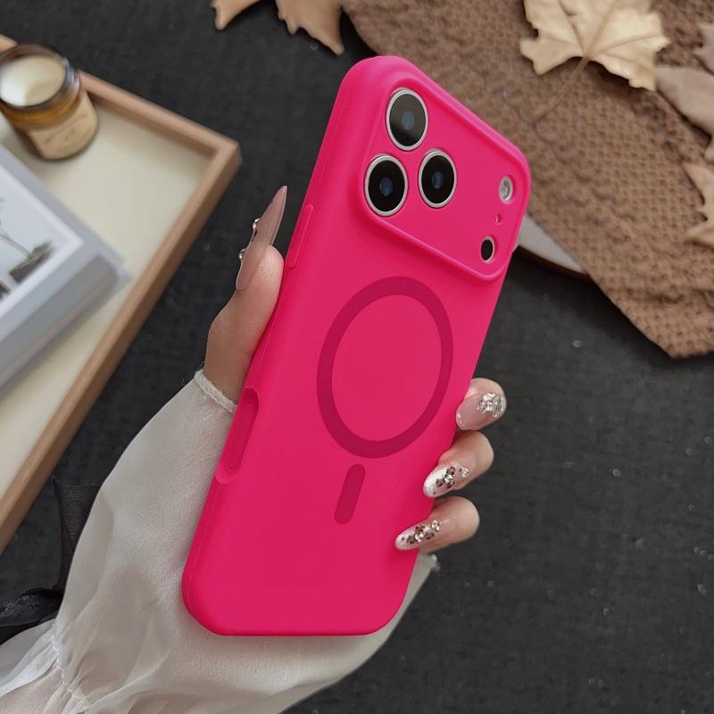 Luxury  Liquid Silicone For Magsafe Case For iPhone 17 Air 16 15 14 13 12 Pro Max Wireless Charging Soft Bumper Cover