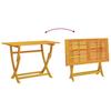 Garden Dining Set 5 pcs Brown Solid Acacia Wood