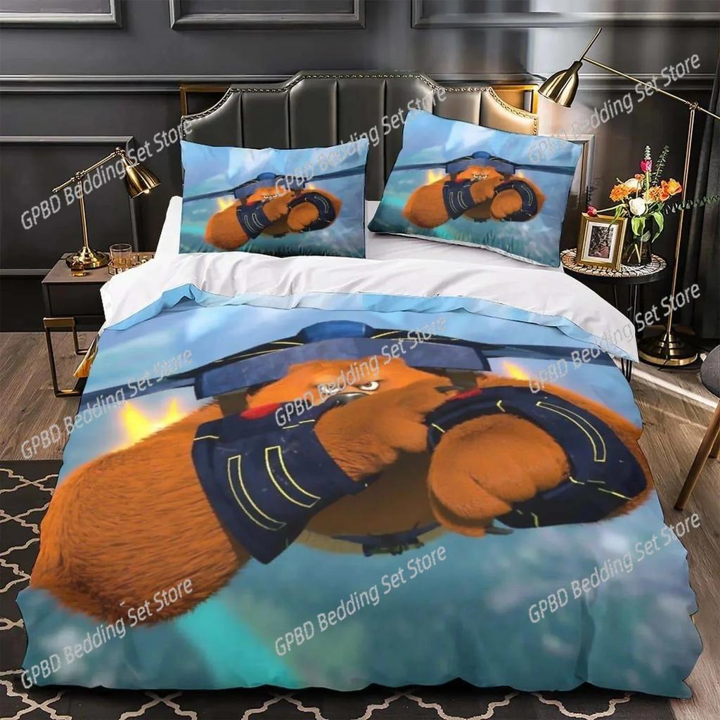 Anime Grizzy e i Lemming 3D NUOVO Copripiumino Federa Set Biancheria da Letto Adulto Ragazzo Ragazza Decorazione Camera da Letto Singolo Matrimoniale Grande