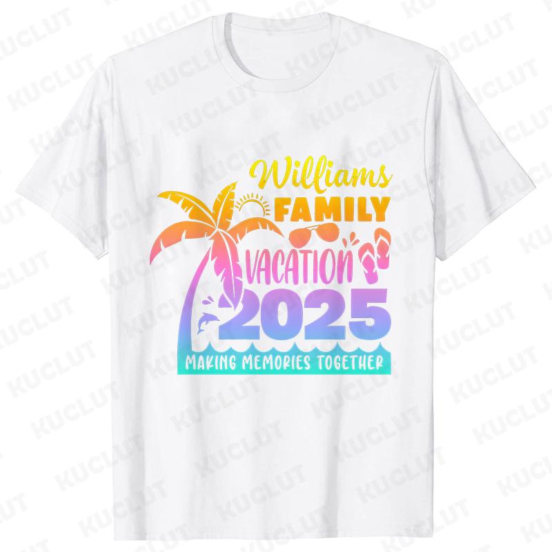 Family Cruise Vacation 2025 T-shirt Making Memories Together Tees Summer Trip Squad Graphic Tops Holiday Travel Kids Clothing