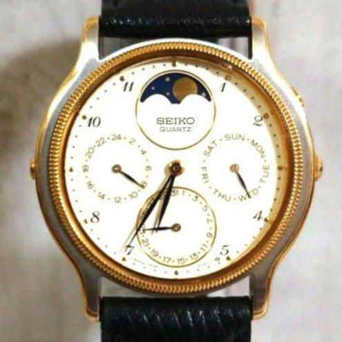 

[USED] Rare Vintage SEIKO Avenue Moon Phase 7F38