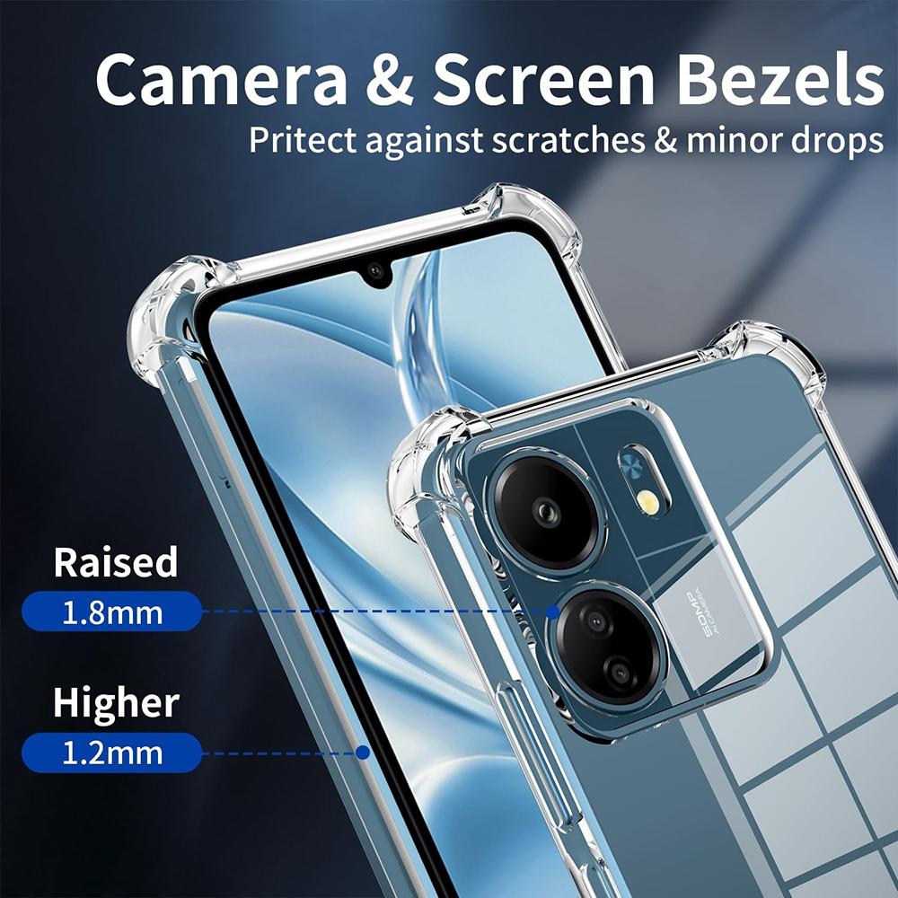 Silicone Soft Shockproof Case For Xiaomi Redmi 14C C C 11A Note 14 Pro Plus Pro+ 4G 5G Clear Ultra Thin Cover Fundas