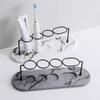 Electric Toothbrush Holder with Diatomite Base Non-slip Absorbent Quick Drying Toothbrush Toothpaste Stand Bathroom Organizer