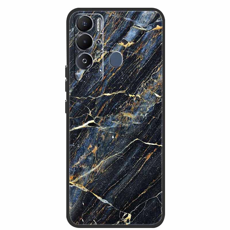 For Tecno Pova Neo Case Marble Soft Silicone Back Cover Phone Case for Tecno Pova Neo Bumper Coque LE6 Shockproof PovaNeo Funda