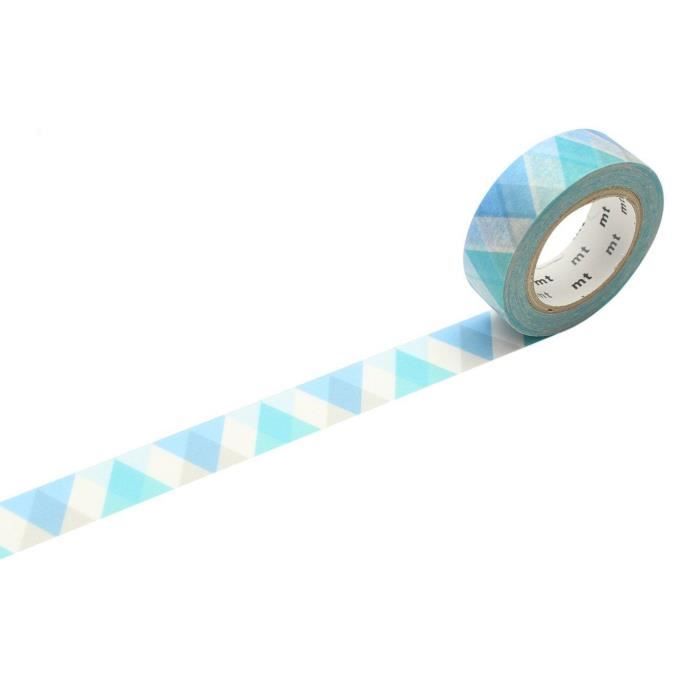Masking Tape - Mt - Arlequin Bleu - Réutilisable - Étanche - Décoratif