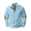 Spring/Autumn Men's Sweatshirt Half-Zip Men's Casual Oversized Jacquard Stand Collar Top