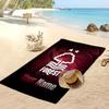 Telo Mare Personalizzato Stampato Nottingham Forest FC Logo Calcio Supporto Nome Personalizzato Testo Asciugamano Assorbente Per Sport Viaggio Regalo Speciale