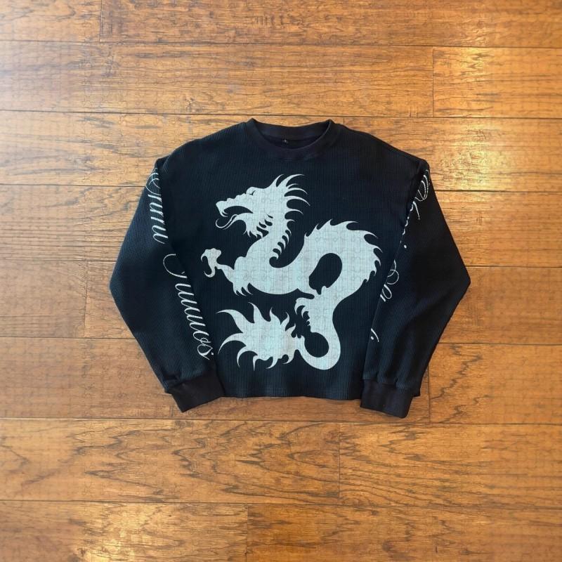 Oversized Y2K Graphic Hoodie Men Women Streetwear Vintage Print Long Sleeve Pullover Sweatshirt