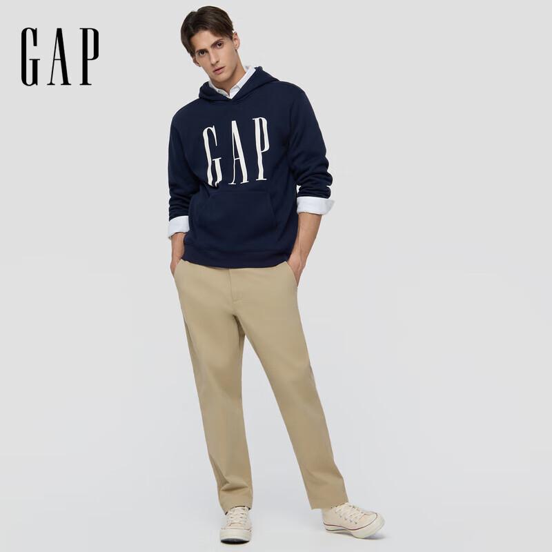 Gap Unisex Logo Print Fleece Pullover Hoodie
