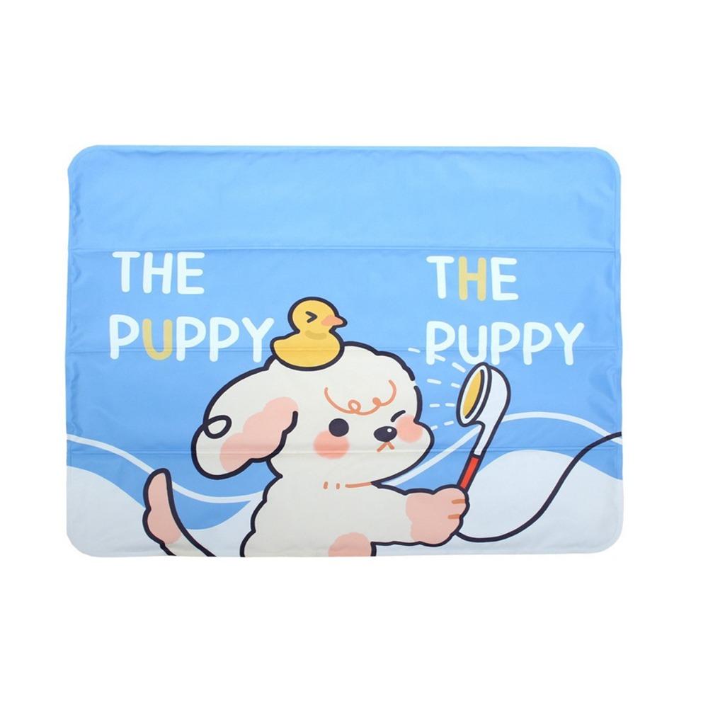 Skin Friendly Summer Pet Cooling Pad Soft Dog Cat Chill Mat Pet Floor Mat  for Dogs Cats 11.81x15.75 in-Style A