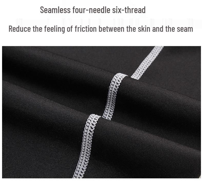 Men's Quick-Dry Compression Sports Pants for Running, Fitness & Basketball - Black