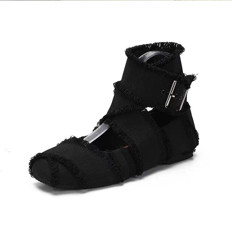 

Модные роскошные балетки с бахромой и перекрестной лентой, женские элегантные балетки с квадратным носком и пряжкой на щиколотке, женские фирменные дизайнерские туфли с завязками на ногах 40