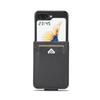 Carbon Fiber PU Leather Cover For Samsung Galaxy Z Flip 7 Fe 6 5 4 3 Flip7 Flip6 Flip5 5G Phone Case Wallet with Card Holder
