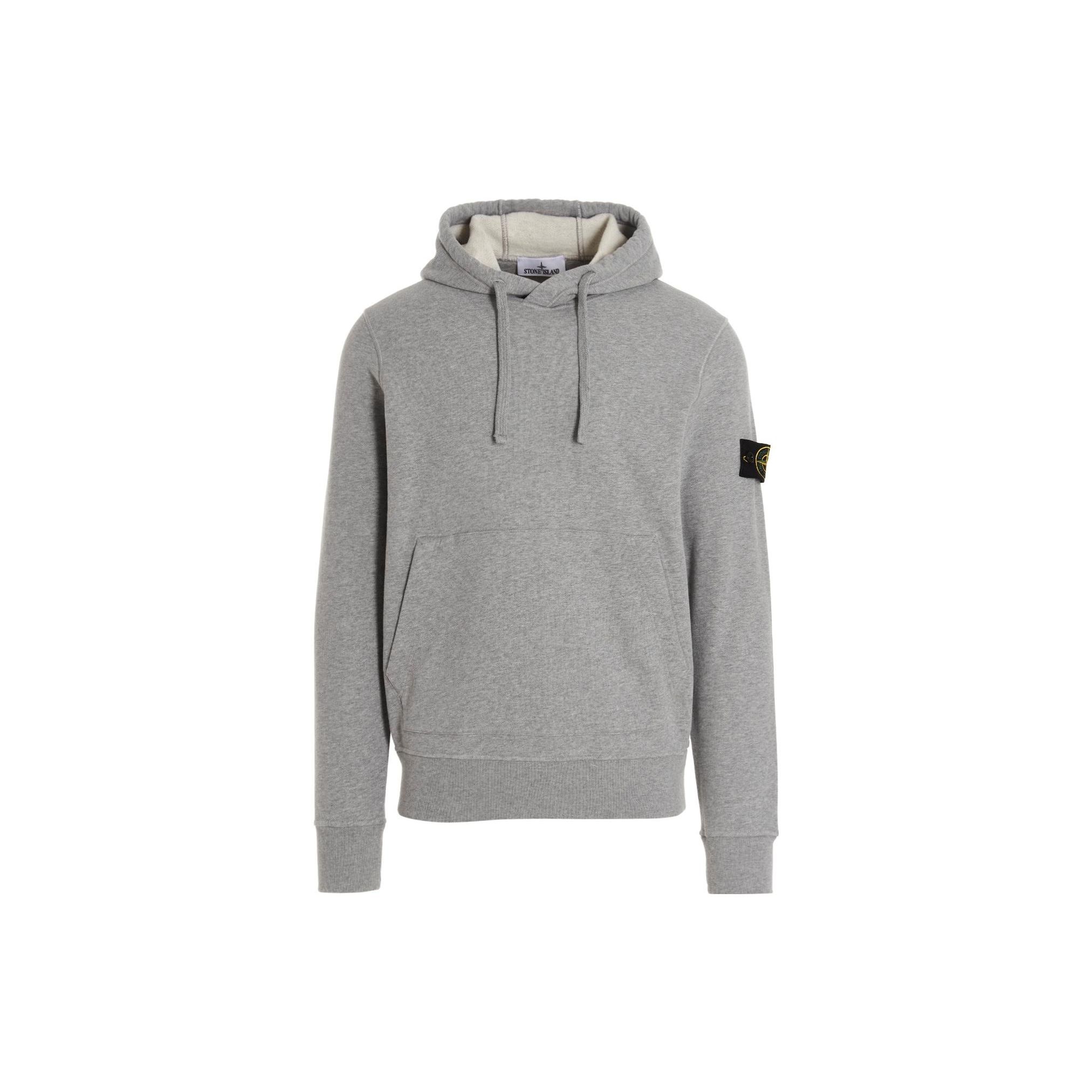 

STONE ISLAND FW22 Однотонная толстовка с капюшоном на кулиске с лейблом Мужская толстовка Серая 771564120-V0M64 XXL