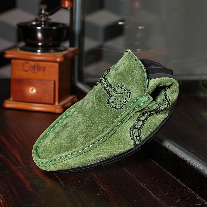 Suede Leather Designer Luxury Brand  Mens Casual Formal Loafers Slip On Moccasin Flats Footwear Male Driving Shoes for Men