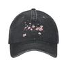 SAKURA CHERRY BLOSSOM FLOWERS BLOOM IN Baseball Cap Vintage Distressed Cotton Snapback Hat Unisex Outdoor Workouts Caps Hat