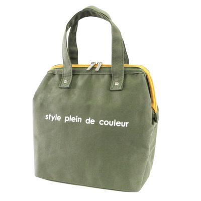 AtFirst Insulated Lunch Size AZ5997 Bag, Large, Colors, Khaki, L,