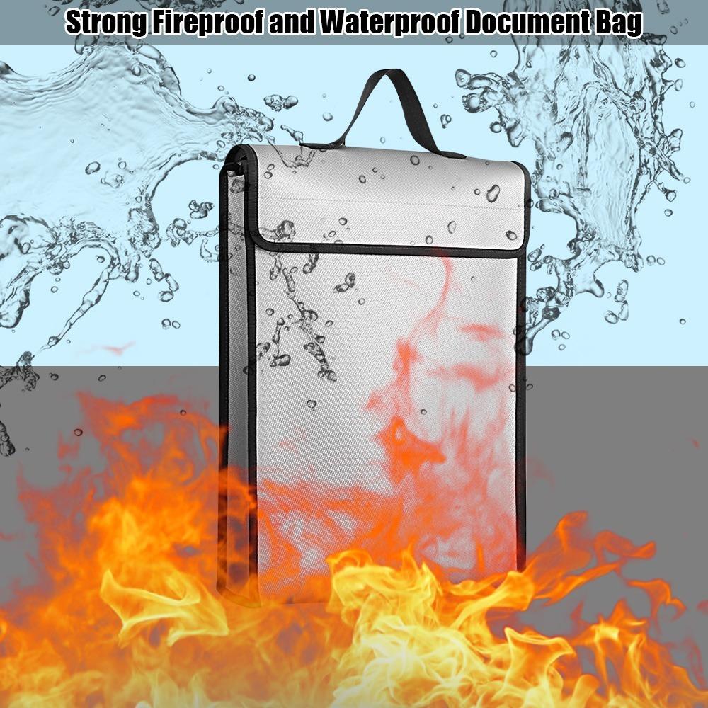Large Capacity Safe Bag 1200℃ Heat Rating Heat Insulation Bag Secure Storage Bag Cash Storage