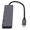 USB C Hub 4 USB3.0 Port Aluminum Alloy Lightweight 5Gbps Fast Heat Dissipation USB Splitter for PC