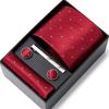 Tie Men'S Business Professional Dress Suit Blue Striped Gift Box Polyester Silk 7.5Cm Business Gift