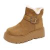 Thick-soled Heightening Snow Boots Women's New Winter Velvet Women's Shoes Warm Wool Cotton Boots Large Cotton Shoes