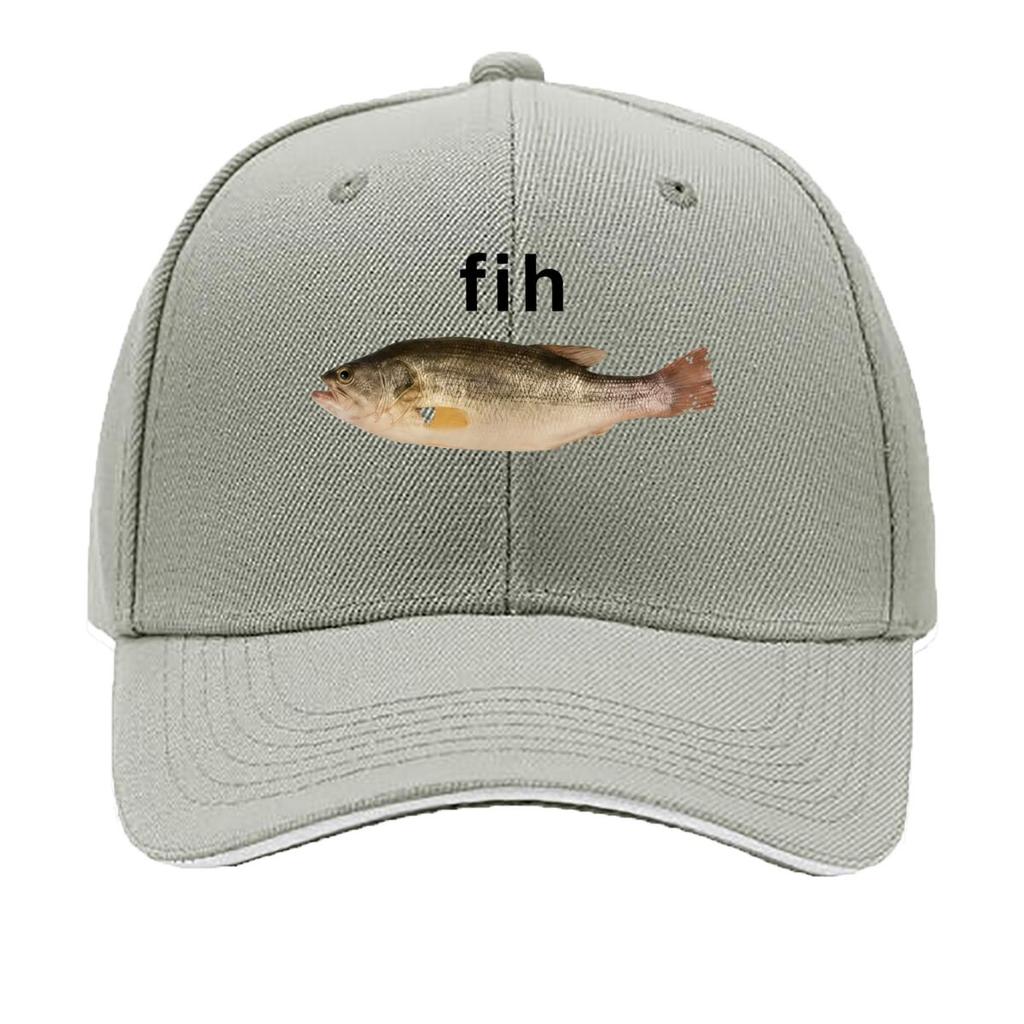 Fih Fish Meme Graphic Sandwich Baseball Cap Sun Cap Outdoor Workouts Hat