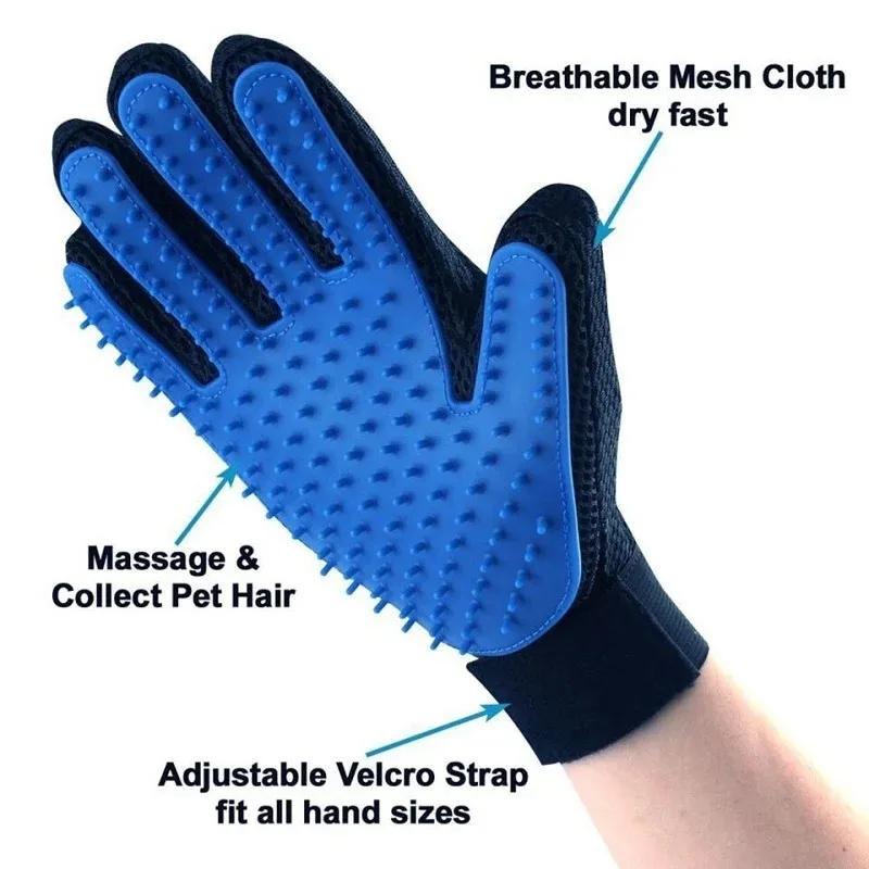 Pet Grooming Gloves Accessories Pet Dog Products Cats For Dogs Cats Comb Bath Epilator Cleaning Massage Brush Animals Home Tools