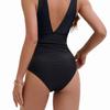 New Sexy Swimsuit Cross-strap Deep V-neck Backless Swimsuit Metal Decoration Slim Sexy Swimsuit