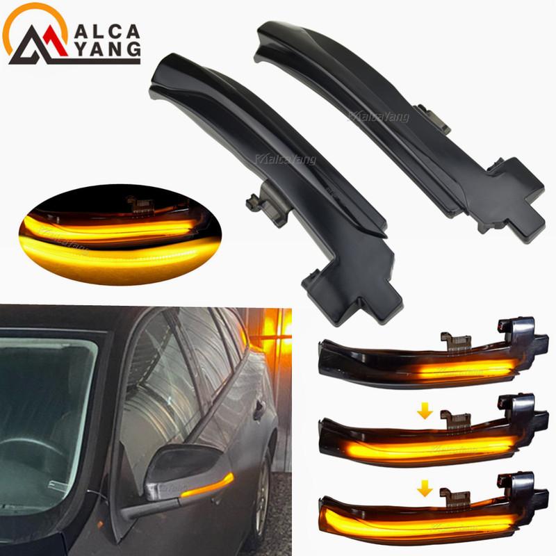 2Pcs For Volvo V40 CC II V60 S60 2011-2018 S80 V70 III LED Dynamic Turn Signal Blinker Sequential Side Mirror Indicator Light