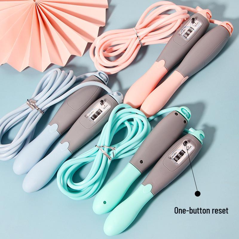 Cute Macaron Skipping Rope for Girls - Adjustable Length, Perfect for Beginner Fitness and Elementary Students