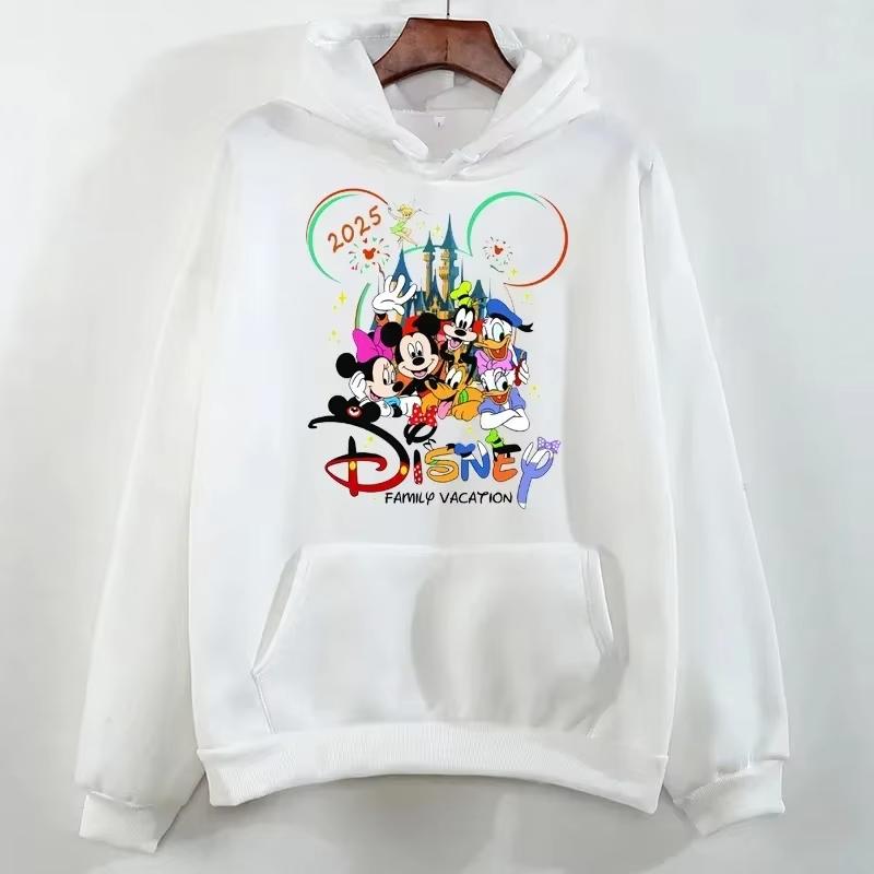 

2025 Disney Family Vacation Printed Hoodie Fashion Trend Disneyland Travel Hoodie Fall Pullover Men s Casual Sweatshirt 3XL