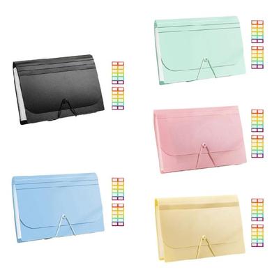 Kleine erweiterbare Aktenmappe 13 Fächer Erweiterbarer Beleg-Coupon-Organizer Tragbare Mappe für Karten, Coupons, Belege
