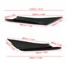 4PcsSet Universal Carbon Fiber Style Car Front Bumper Canards Splitter Fins Deflector