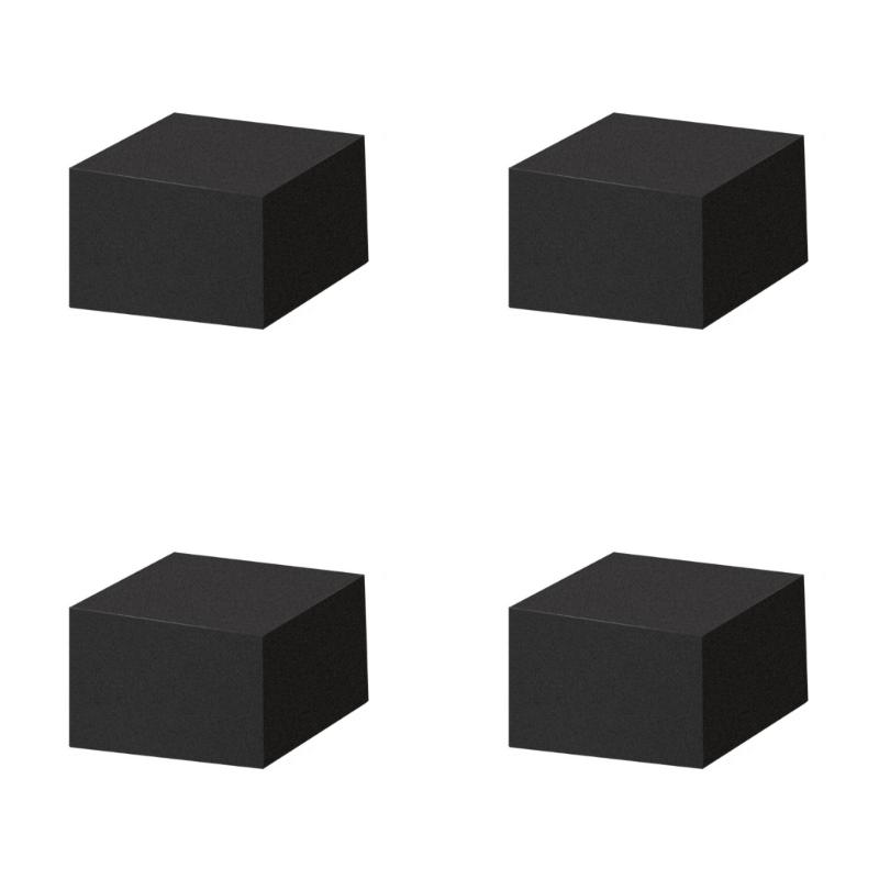 4Pcs Adhesive Back Sponge Height Increasing Vibration Damper Pad Enhancing Viewing Angles And Cooling For Home Theaters