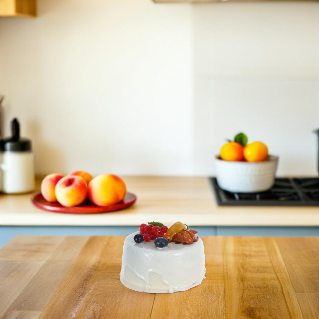 Torta Artificiale Leggera Portatile Realistica per Oggetti di Scena Fotografica Espositore Negozio di Torte Decorazione per la Casa Celebrazione di Matrimonio Compleanno