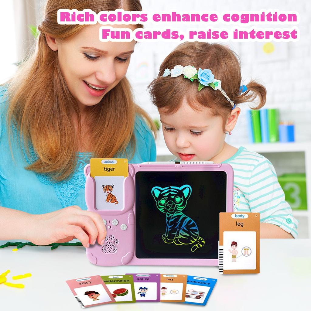 Handwriting Board Of Card Machine, Multifunctional LCD Card Machine For Early Childhood Education, Oral English Flashcard