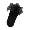 1 Par de Calcetines con Volantes para Mujer Calcetines Tobilleros con Encaje para Niña Calcetines Fruncidos con Lazos Calcetines de Algodón Calcetines de Vestir Estilo Princesa