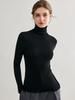 Spring 2026 Slim Fit Women's Elegant Layered Neck Wool Sweater