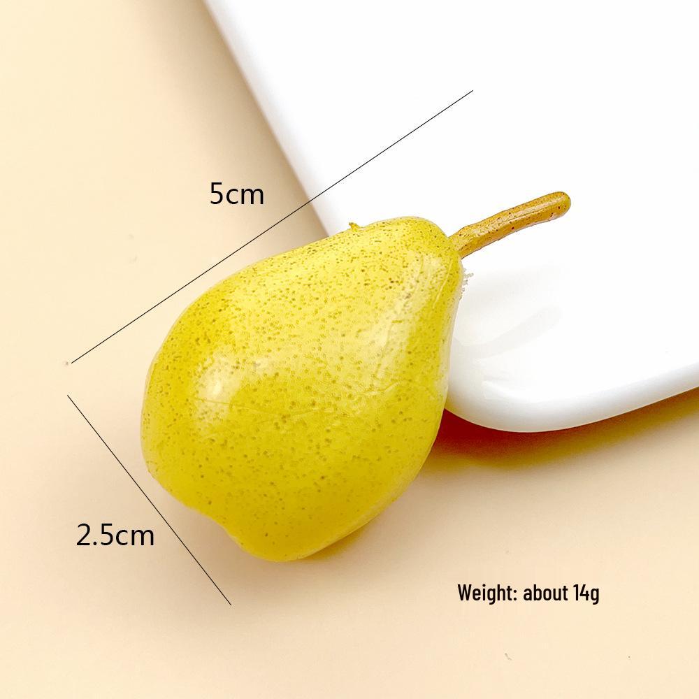 Simulation Mini Fruit Keychain: High-Quality PVC Fake Strawberries and Cherries