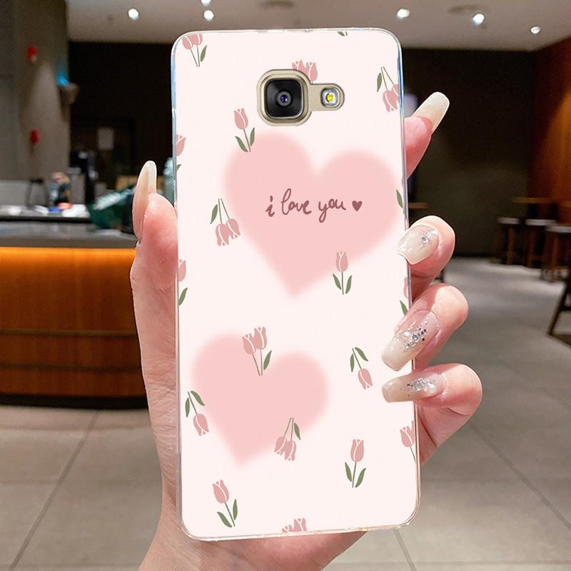 For Samsung Galaxy A5 2016 A3 2016 A7 2017 Case Flower Butterfly Soft Silicone Clear TPU Cover For Samsung A3 A5 2017 Cases Capa