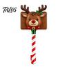 Christmas Card Reader Accessory Payment Wand, Festive Credit Holder for Readers, Reindeer Holiday Retail Display Prop Snowman Snowflake Accessory, Fun